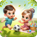 Twin Baby Care Game Icon