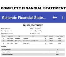 FINSTA: Financial Statement screenshot 0