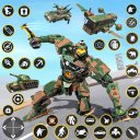 Army Bus Robot Car Game 3d