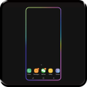 Galaxy phone Edge Lighting Fond d'écran animé Icon