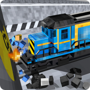 Craft Block Train Crash Test screenshot 3