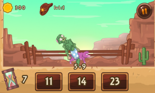 Cowboy Zombie (Math) screenshot 2