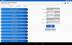 Construction Project Calculato screenshot 0