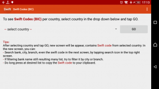 Swift Codes (BIC) screenshot 0