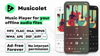 Musicolet Music Player [Free, No ads] screenshot 2