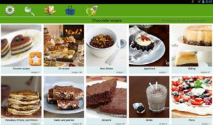 Chocolate recipes screenshot 1