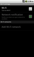 WiFi settings screenshot 0