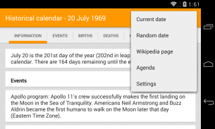 Calendario storico - Eventi e quiz screenshot 5