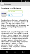 TransLegal’s Law Dictionary screenshot 0