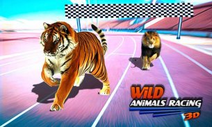 Salvaje Animales Carreras 3D screenshot 0