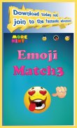 Jogo de Puzzle do Emoji Match 3 screenshot 3