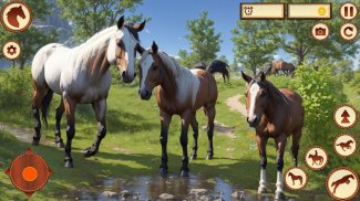 Virtual Wild Horse Family Game screenshot 0