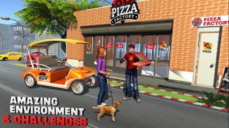 Pizza Delivery Car Driving Sim screenshot 1
