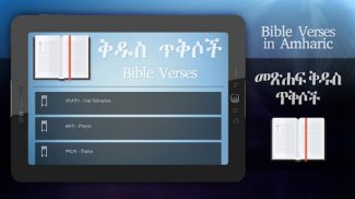Bible verses in Amharic screenshot 0