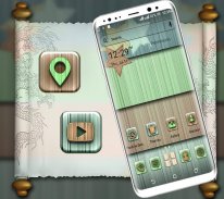 Colourful Wooden LauncherTheme screenshot 1