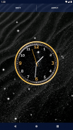 Black HD Clocks Live Wallpaper screenshot 2