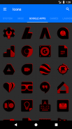 Black and Red Icon Pack v9.0 (Free) screenshot 6