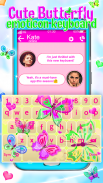 Cute Butterfly Emoji Keyboard screenshot 4