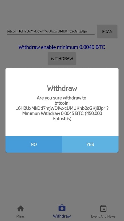 bitcoin android miner)