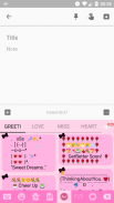 Ribbon Pink Black Emoji Chủ đề bàn phím screenshot 4