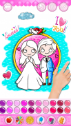 Bride and Groom Coloring book screenshot 0