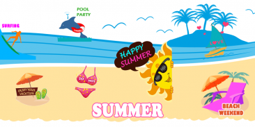 Summer Holiday Sticker GIF screenshot 0