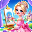 Princess Game Fantasy Coloring Icon