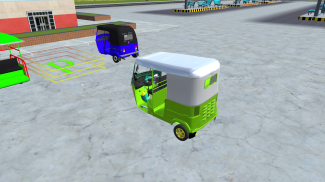 Rickshaw parking 3d 2025 game screenshot 0