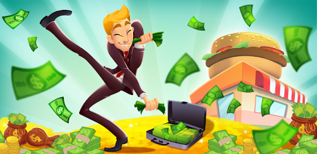 دانلود بازی Burger Clicker 🍔 Idle Money Billionaire Business برای اندروید