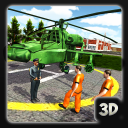 Criminal Transport Helicopter : Airplane Flight Icon