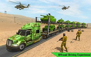 US Army Train Transporter Truck Driving Games screenshot 4