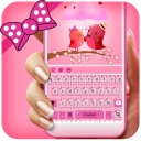 Cute Pink Nouveau clavier Icon