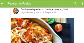 Recetas De Pastas screenshot 7