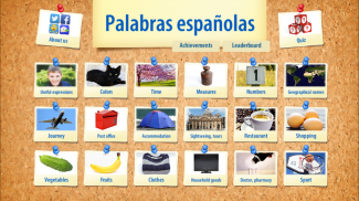 Palabras españolas - Learn Spanish Words Quick screenshot 0