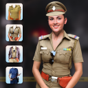 Woman Police Suit Photo Editor