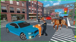 US Police Horse Criminal Chase screenshot 0