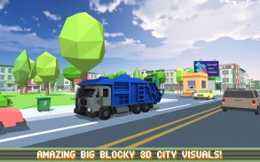 Lixo Blocky Truck SIM PRO screenshot 0