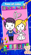 Glitter Wedding Coloring Pages screenshot 3