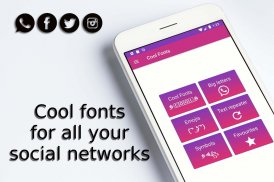 Cool Fonts and emojis for Instagram screenshot 0