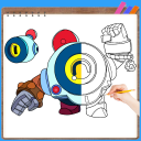 How to Draw Brawl Stars Characters Icon