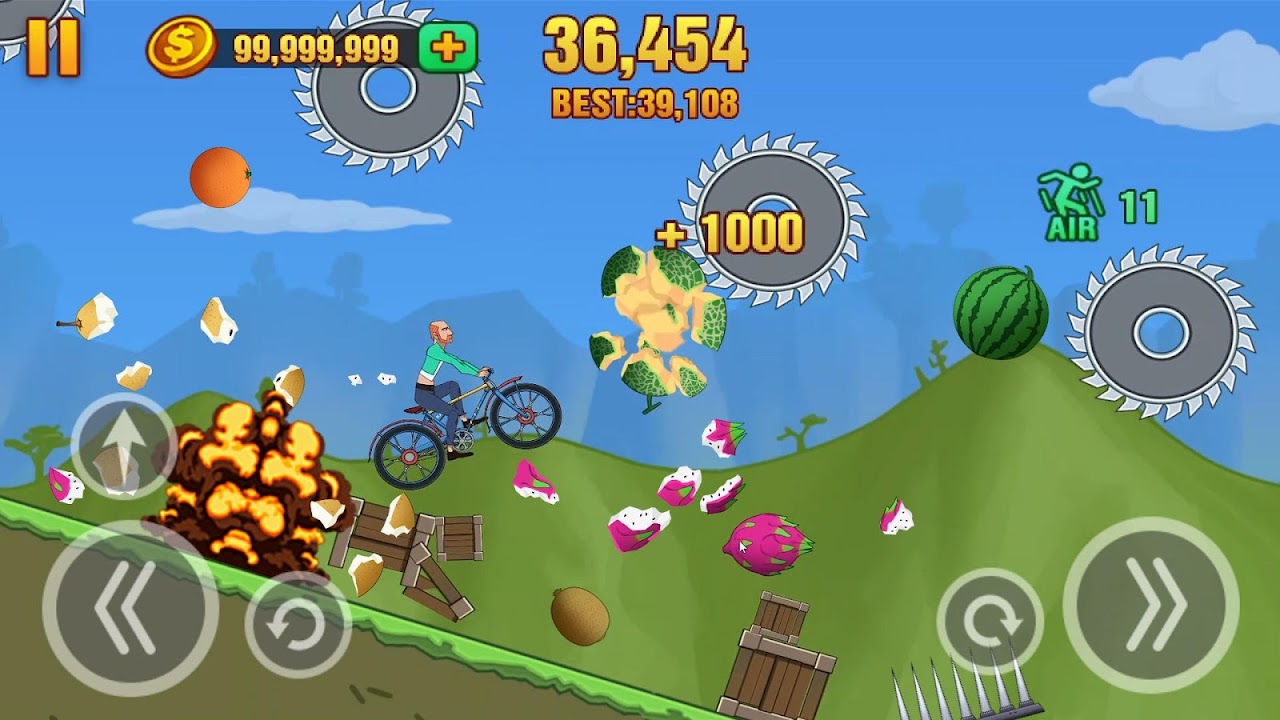 Hill Dismount - Smash the Fruits - Загрузить APK для Android | Aptoide