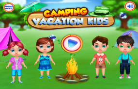 Cámping vacaciones niños Juego screenshot 0