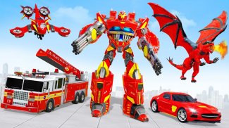 Fire Truck Real Robot Transformation: Robot Wars screenshot 2