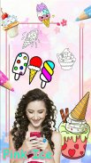 Pink Ice Cream Coloring screenshot 0