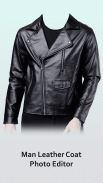 Man Leather Coat Photo Editor screenshot 1