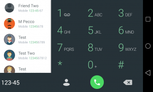 Material Light Green to Dialer screenshot 0