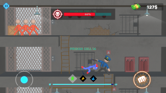 Stickman Escape - Hell Prison screenshot 0