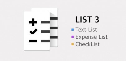 LIST 3: Lists & Expense Check