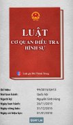 Luật Tổ Chức Cơ Quan Điều Tra Hình Sự screenshot 5