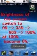 Toggle Brightness Setting App screenshot 0